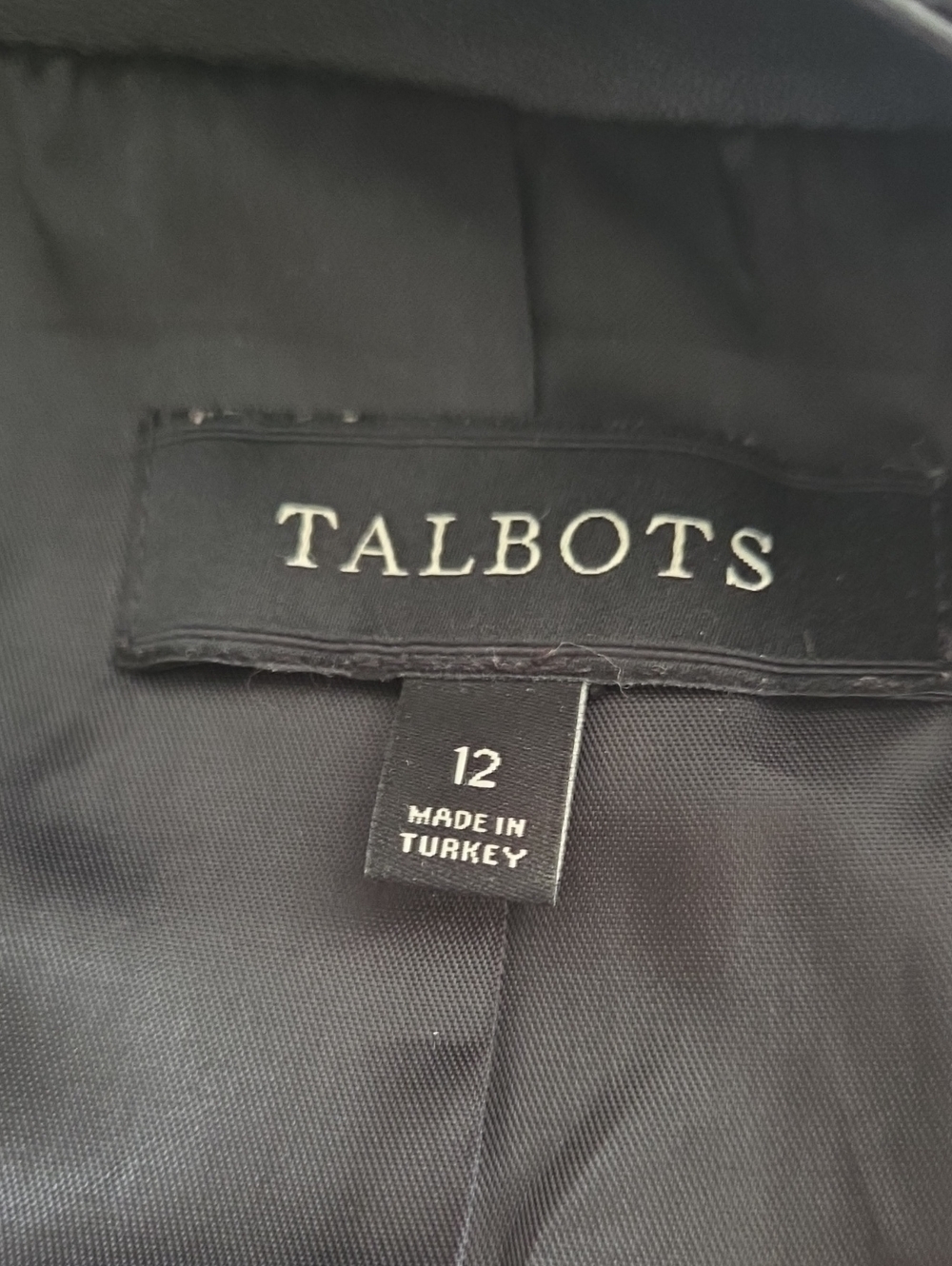 Talbots Women's Black Leather Jacket 12 - Picture 6 of 6
